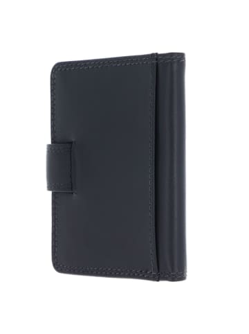 Golden Head Polo Kreditkartenetui RFID Schutz Leder 8 cm in marineblau