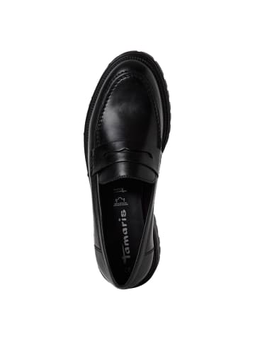 Tamaris Slipper in BLACK LEATHER