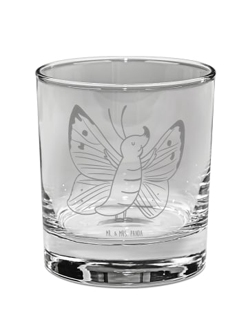 Mr. & Mrs. Panda Whiskyglas Schmetterling Zitronenfalter ohne Sp... in Transparent