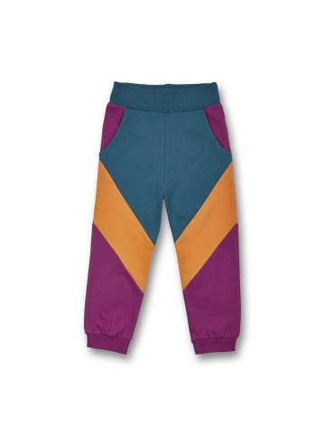 MANITOBER Cut & Sew Jogginghose in Green/Orange/Berry