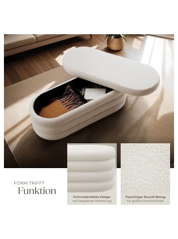 tectake Polsterbank Altu mit großem Stauraum, 110 x 45 x 42 cm
