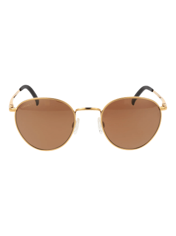 Serengeti Unisex Sonnenbrille Rund Gold