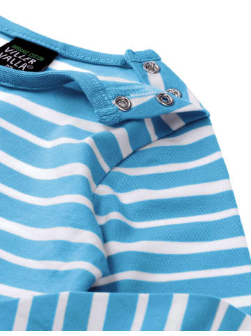 Villervalla Shirt Langarm Stripes in meeresblau