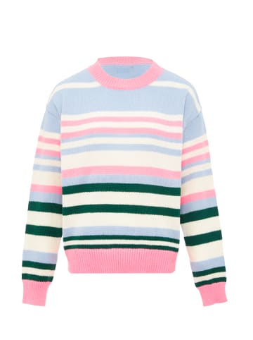 Libbi Damen Sweater in ROSA MEHRFARBIG STREIFEN