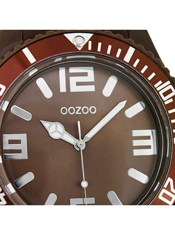 Oozoo Analog-Armbanduhr Oozoo Timepieces braun extra groß (ca. 48mm)