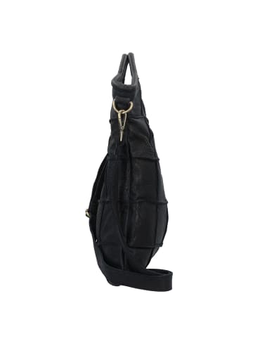 TASCHENDIEB Malvengasse Schultertasche Leder 30 cm in black bean