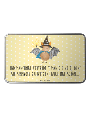 Mr. & Mrs. Panda Geschenkartikel Fledermaus Zauberer mit Spruch in Gelb Pastell