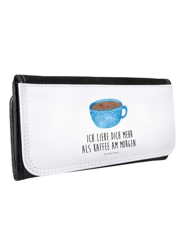Mr. & Mrs. Panda Portemonnaie für Damen Kaffee Tasse mit Spruch in Weiß