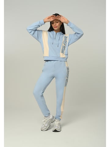 Tom Barron Trainingsanzug Women Regular Tracksuit With Zipper Top And Emboidery Aplique Design in blau