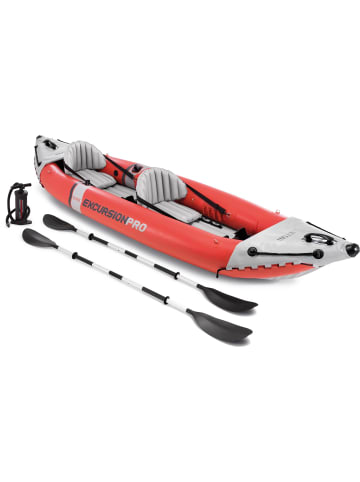 Intex Schlauchboot Excursion Pro Kayak K2 mit Paddel und Pumpe 384x94x46cm in bunt