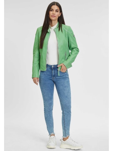 Gipsy Lederjacke Lammnappa in Grün