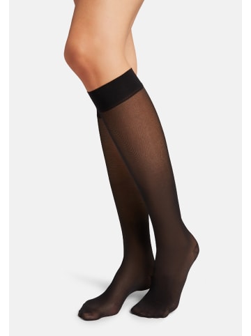 Wolford Kompressionsstrümpfe PURE ENERGY 30 LEG VITALIZER in Black