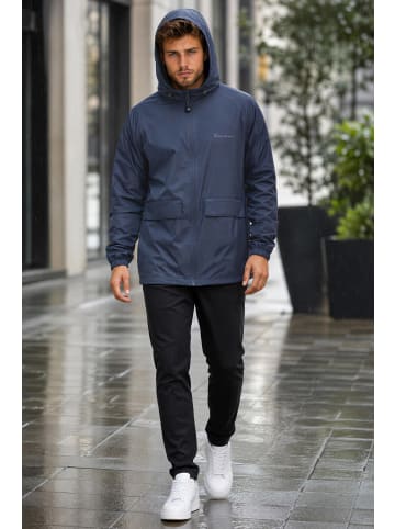 Reichstadt Herren Relaxed Fit Allwetter Windbreaker  in Navy