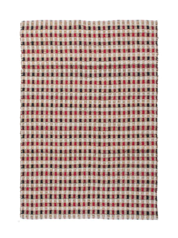 Kayoom Kurzflor Teppich Chess 110 in natur - creme - rechteckig
