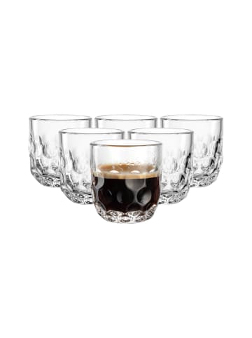 LEONARDO 6er Set Espressogläser (1) Gocce 60 ml in transparent