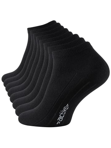 Vincent Creation® 8 Paar Sneaker Socken in schwarz