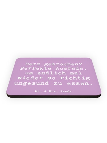 Mr. & Mrs. Panda Magnet Spruch Liebeskummer Tröster mit Spruch in Lavendeltraum