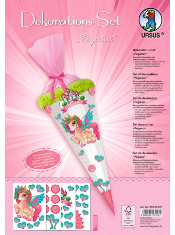 URSUS Deko Set Schultüte Easy Line "PEGASUS" - ab 3 Jahren