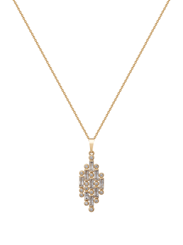 faina Women Necklace in Rose Gold White