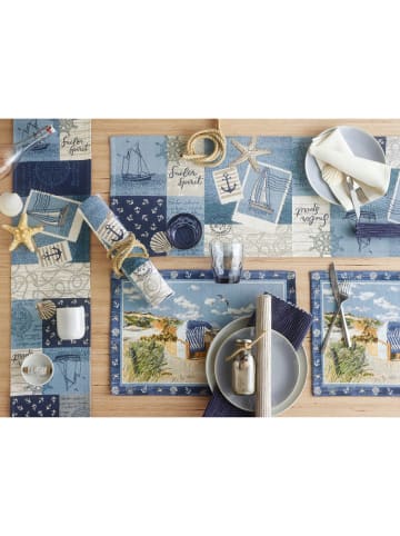 Sander Baumwollmischung, Gewebt, Gobelin Tischset 2er-Pack Sailor Patch in Sailor Patch
