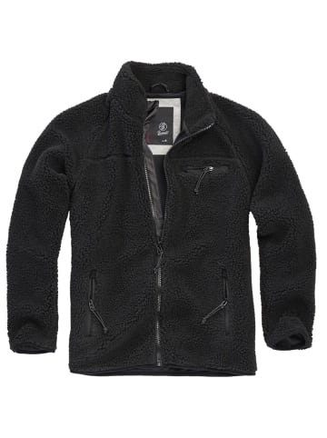 Brandit Jacke "Teddyfleece Jacket" in Schwarz