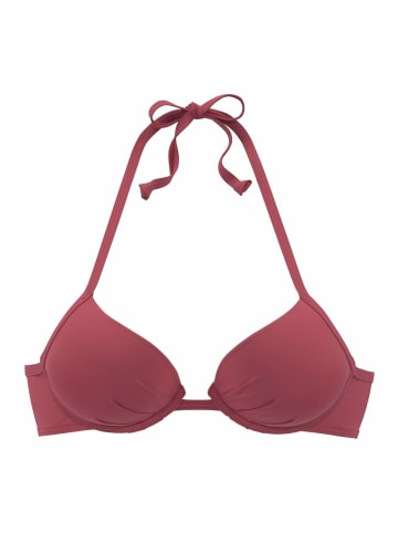 S. Oliver Push-Up-Bikini-Top in rostrot