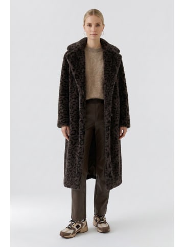 Oui Mantel in dk brown grey