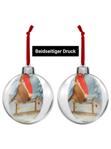 Mr. & Mrs. Panda Christbaumschmuck Rotkehlchen Schlitten Design ... in Weiß