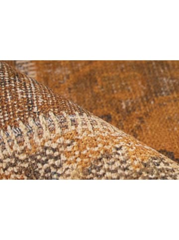 Kayoom Wohnzimmer Teppich – Kurzflorteppich Faye 525 in gold - rechteckig