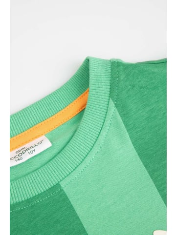 Coccodrillo Baumwoll-t-shirt mit kurzen Ärmeln in grün