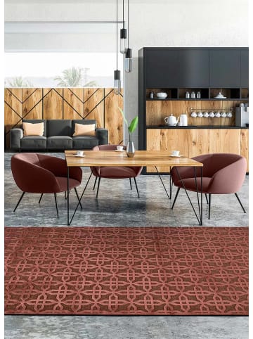 Atticgo Kurzflor-Teppich MARGOT  in kupfer