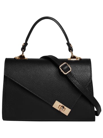 Cluty Handtasche echt Leder in schwarz