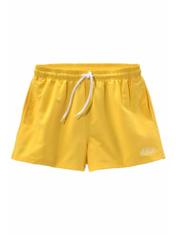 S. Oliver s.Oliver Beachwear Badeshorts in gelb