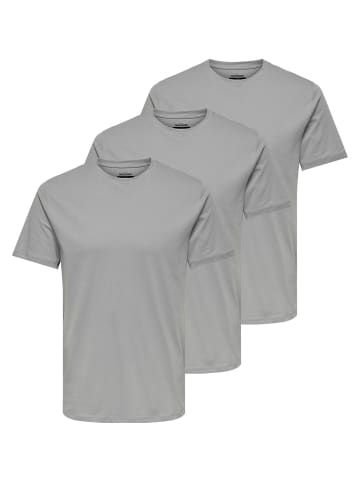 ONLY & SONS T-Shirt MAX in Ultimate grey
