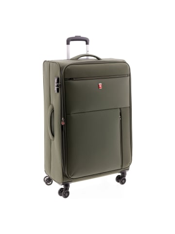 Gladiator 3700 4 Rollen Trolley 78 cm mit Dehnfalte olive green