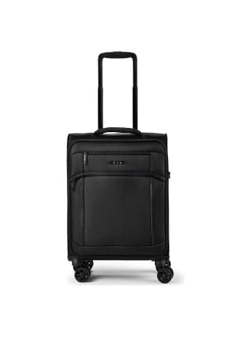 D&N Travel Line 9804 4 Rollen Kabinentrolley S 55 cm in black