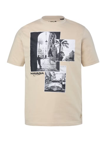 Men Plus Kurzarm T-Shirt in dunkles kitt