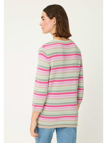 Olsen Strickpullover Henny in mehrfarbig grün - 0001