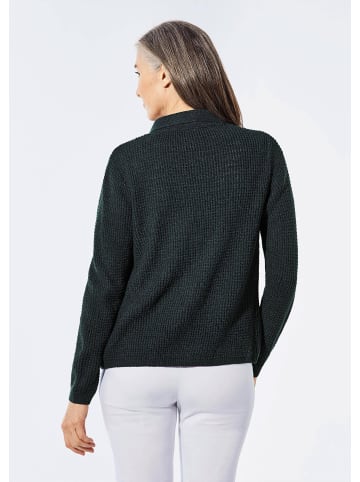 GOLDNER Strickjacke mit Polokragen in marine