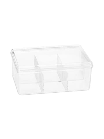 2x Teebox in Transparent - (B)21,5 x (H)9 x (T)14,5 cm