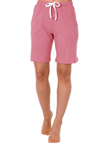 NORMANN Pyjama Bermuda kurze Hose gestreift Mix & Match - 17688 in rot