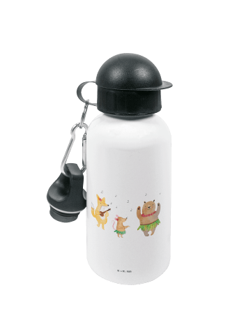 Mr. & Mrs. Panda Kindertrinkflasche Waldtiere Aloha ohne Spruch in Weiß
