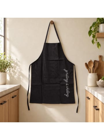 Home&Styling Collection Küchenschürze aus Baumwolle in Anthrazitfarben, (B) 60 x (L) 84 cm