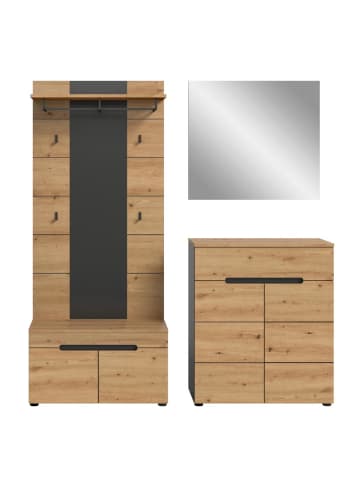 ebuy24 Garderobenmöbel Canu Eiche 175 x 37 cm