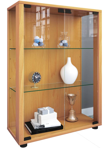 VCM  Glas Stand Vitrine Sammelvitrine Sintalo in Buche