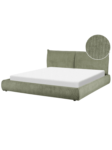Beliani Doppelbett VINAY in Grün - (W) 196 x (H) 90 x (L) 233 cm