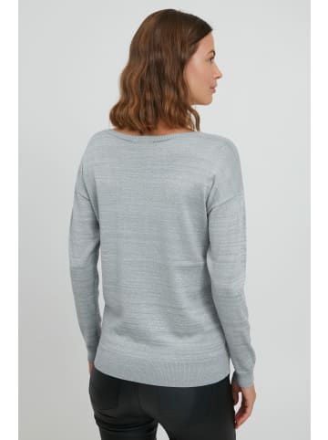 Fransa Strickpullover in grau