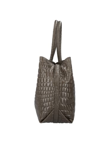 LIEBESKIND BERLIN Chelsea Croco Shopper Tasche Leder 48 cm in nori green