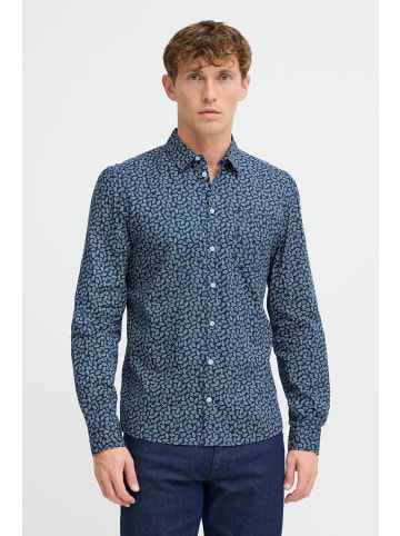 BLEND Kurzarmhemd BHAGGE Shirt in Blau