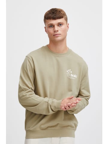 !SOLID Rundhalspullover SDImran 21108176 lässiger Rundhalspullover mit Backprint in Beige